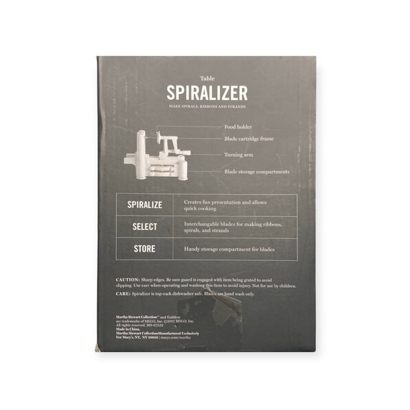 new Martha Stewart ☀︎︎ Veggie Table Spiralizer ☀︎︎ Raw Vegan Pasta Chef Tool ☀︎︎ - Picture 6 of 13